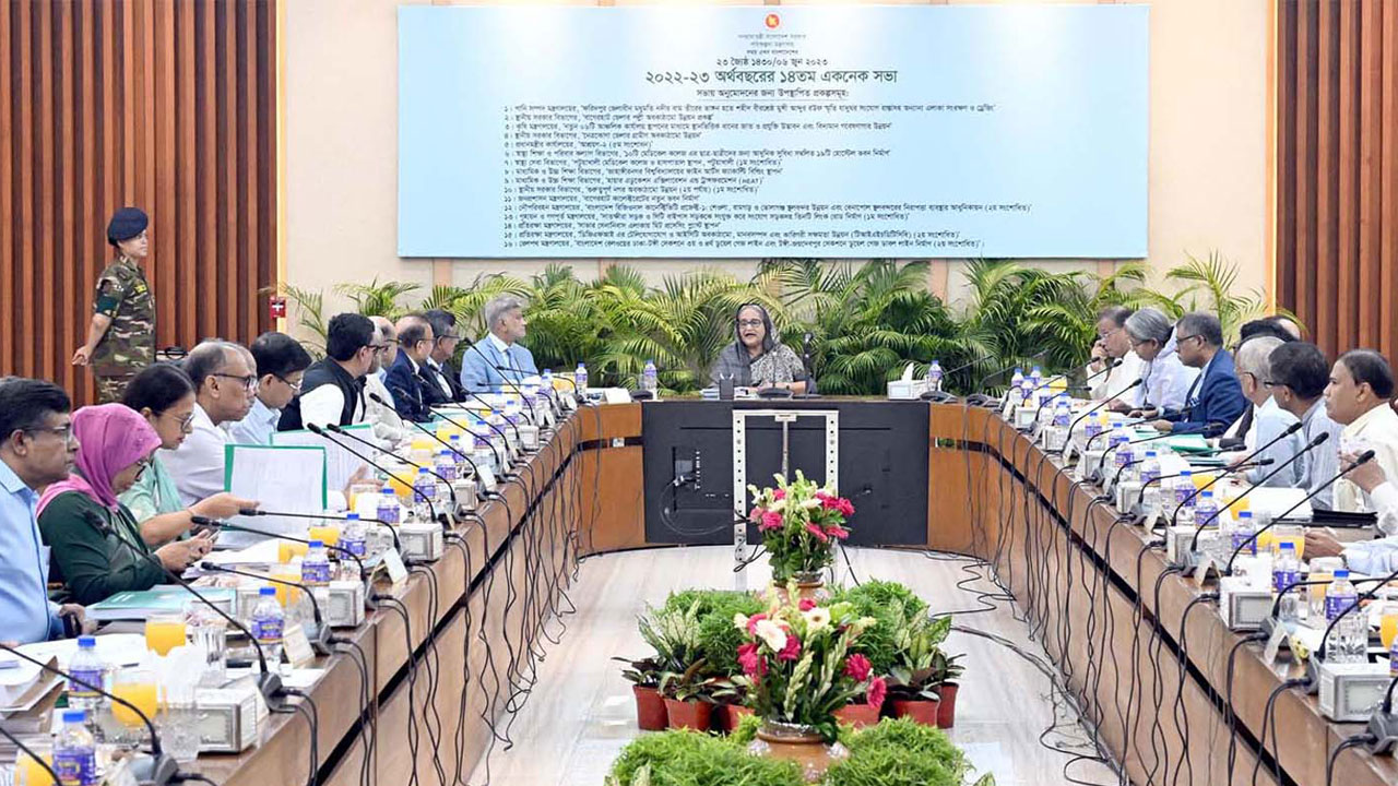 মঙ্গলবার প্রধানমন্ত্রী শেখ হাসিনার সভাপতিত্বে একনেক সভা হয়। ছবি : সংগৃহীত