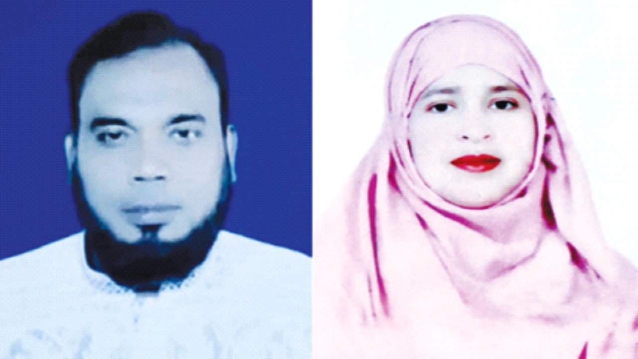 ধুপচাঁচিয়া পৌরসভার সাবেক মেয়র আব্দুল জলিল খন্দকার ও তার সাবেক স্ত্রী আউলিয়া খন্দকার। ছবি : সংগৃহীত