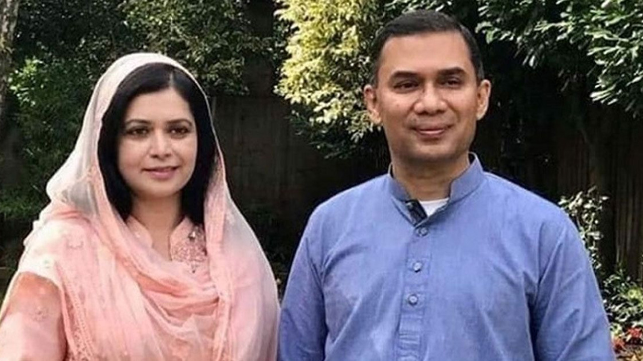 তারেক রহমান ও তার স্ত্রী ডা. জোবাইদা রহমান। পুরোনো ‍ছবি