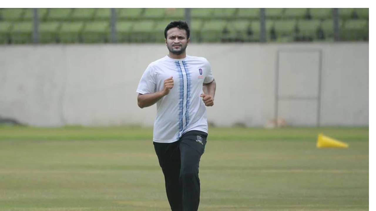 অনুশীলনে সাকিব আল হাসান