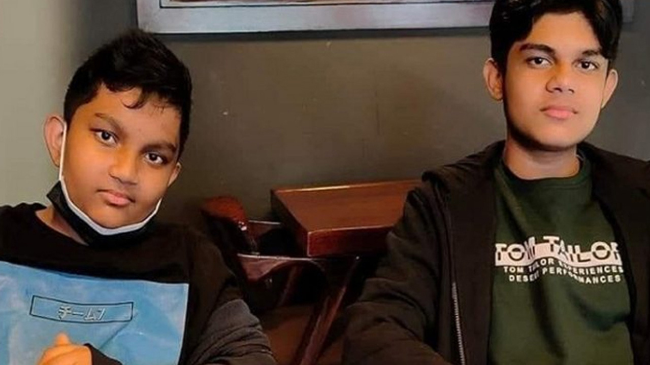 বিষক্রিয়ায় প্রাণ হারানো দুই ভাই শাহিল মোবারত জায়ান ও শায়েন মোবারত জাহিন। পুরোনো ছবি