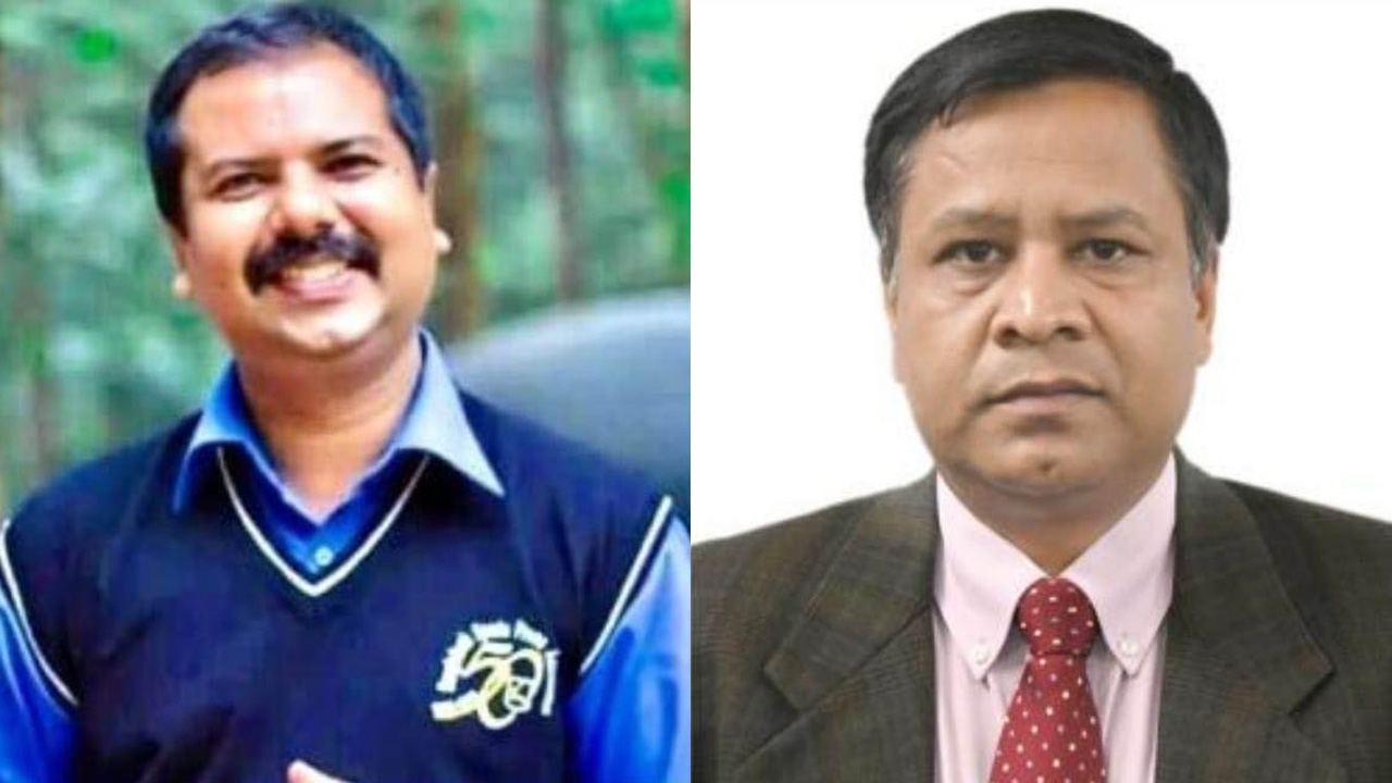 ডা. অনুপম হোসেন (বাঁয়ে) ও মো. সামসুল ইসলাম। ছবি: সংগৃহীত