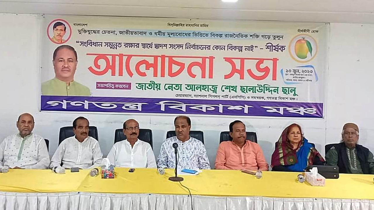 আলোচনা সভা চলাকালে একটি চিত্র। ছবি: সংগৃহীত