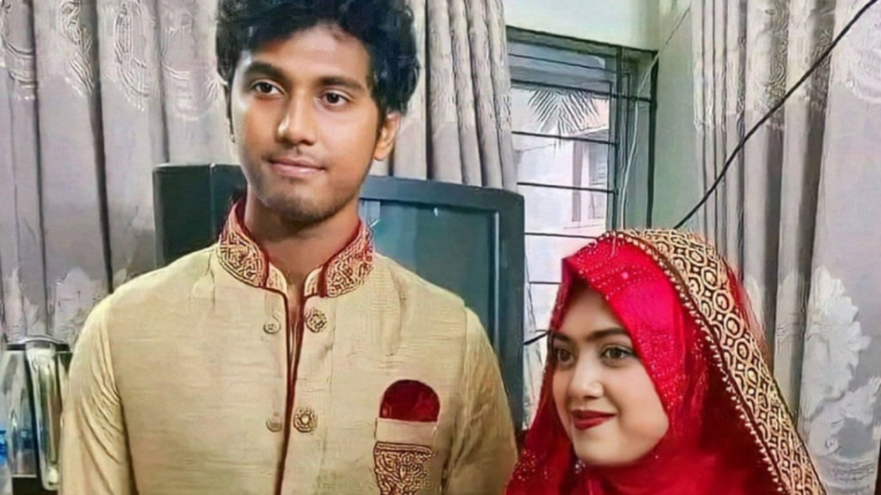 হাসান মাহমুদ ও তার স্ত্রী । ছবি : সংগ্রহীত