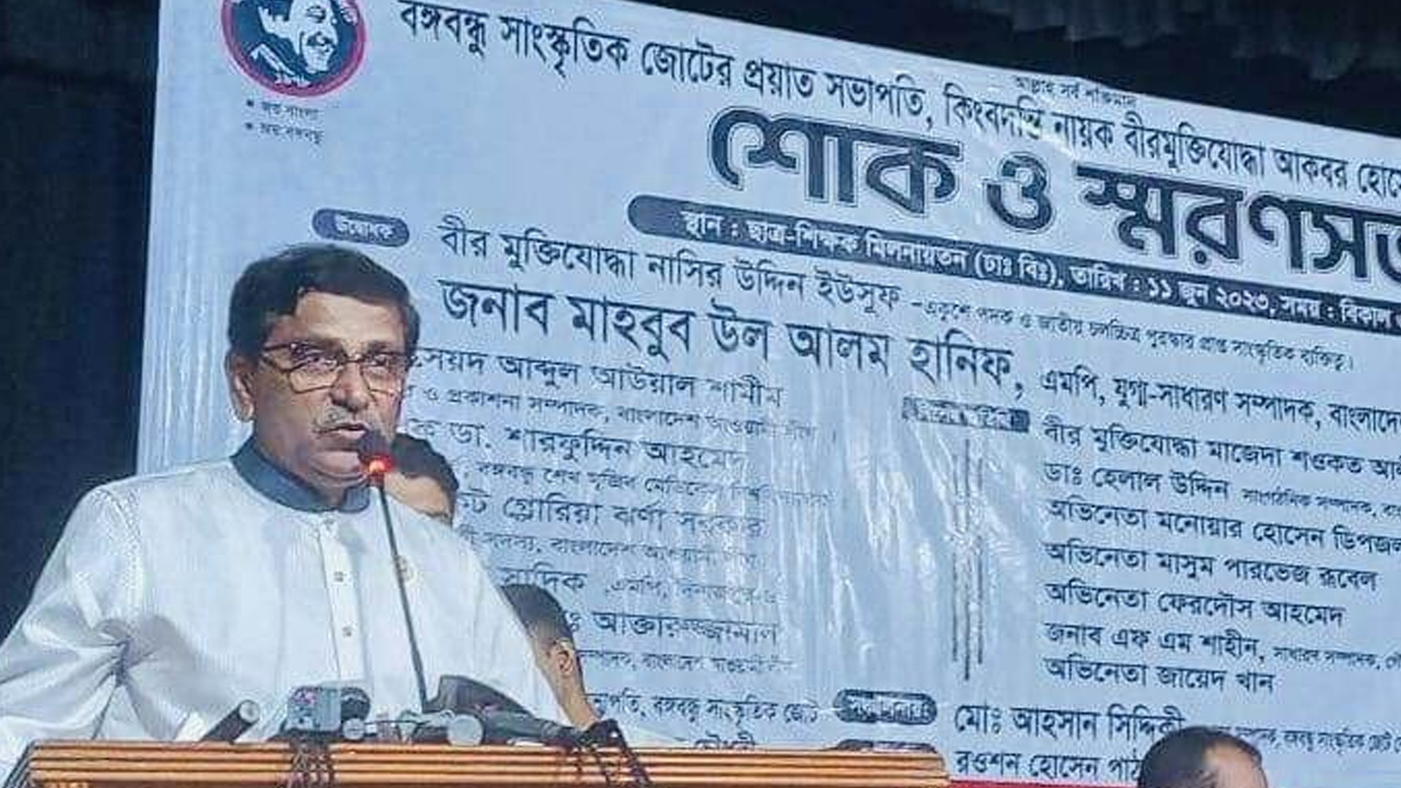 আওয়ামী লীগের যুগ্ম সাধারণ সম্পাদক মাহবুবউল-আলম হানিফ। ছবি : কালবেলা