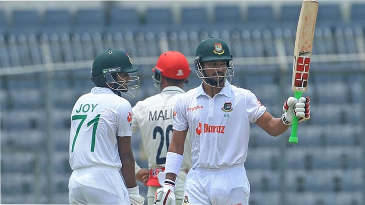 ক্যারিয়ারের তৃতীয় সেঞ্চরি তুলে নিলেন শান্ত।           ছবি: সংগৃহীত