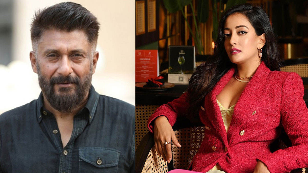 বলিউড নির্মাতা বিবেক অগ্নিহোত্রী ও অভিনেত্রী রাইমা সেন। ছবি : সংগৃহীত
