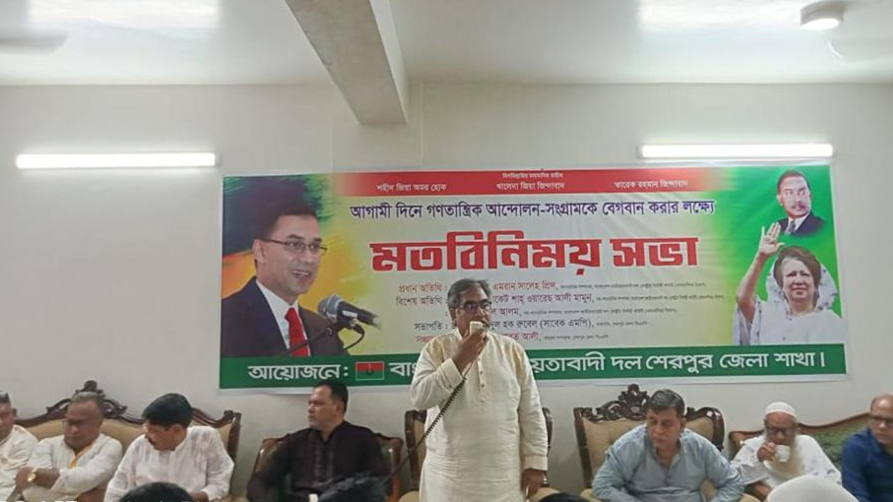 মতবিনিময় সভায় বক্তব্য দিচ্ছেন বিএনপির সাংগঠনিক সম্পাদক সৈয়দ এমরান সালেহ প্রিন্স। ছবি : কালবেলা