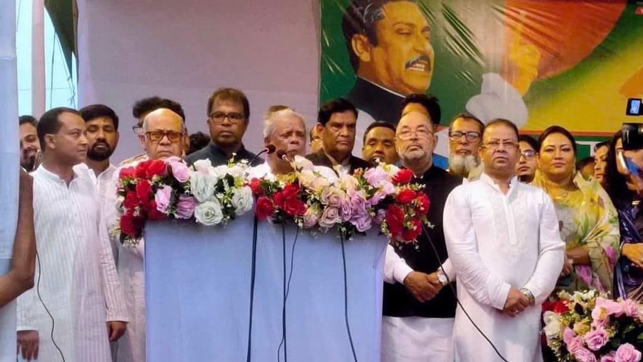 জনসভায় আমির হোসেন আমু
