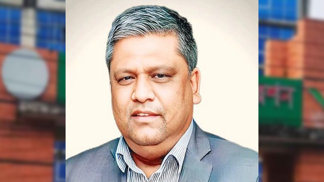 সিলেটে আওয়ামী লীগের মেয়র প্রার্থী মো. আনোয়ারুজ্জামান চৌধুরী।