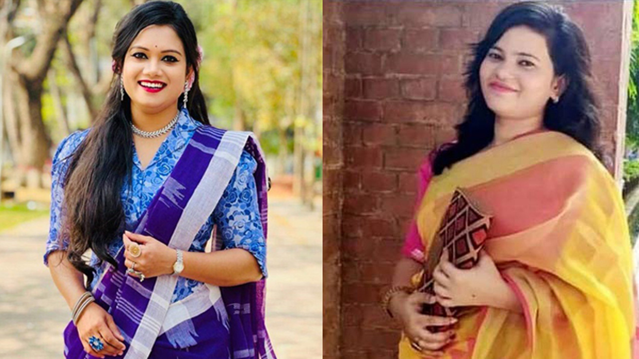 ইডেন মহিলা কলেজ ছাত্রলীগের সভাপতি তামান্না জেসমিন রিভা ও সাধারণ সম্পাদক রাজিয়া সুলতানা। ছবি : সংগৃহীত