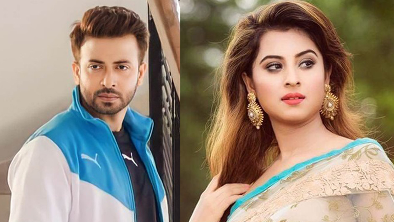 ঢালিউড তারকা শাকিব খান ও শবনম বুবলী। ছবি : সংগৃহীত