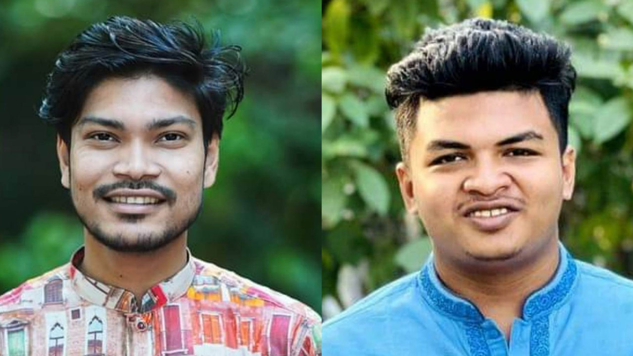 অভিযুক্ত ছাত্রলীগ নেতা খালেদ মাসুদ ও আরাফাত রায়হান।