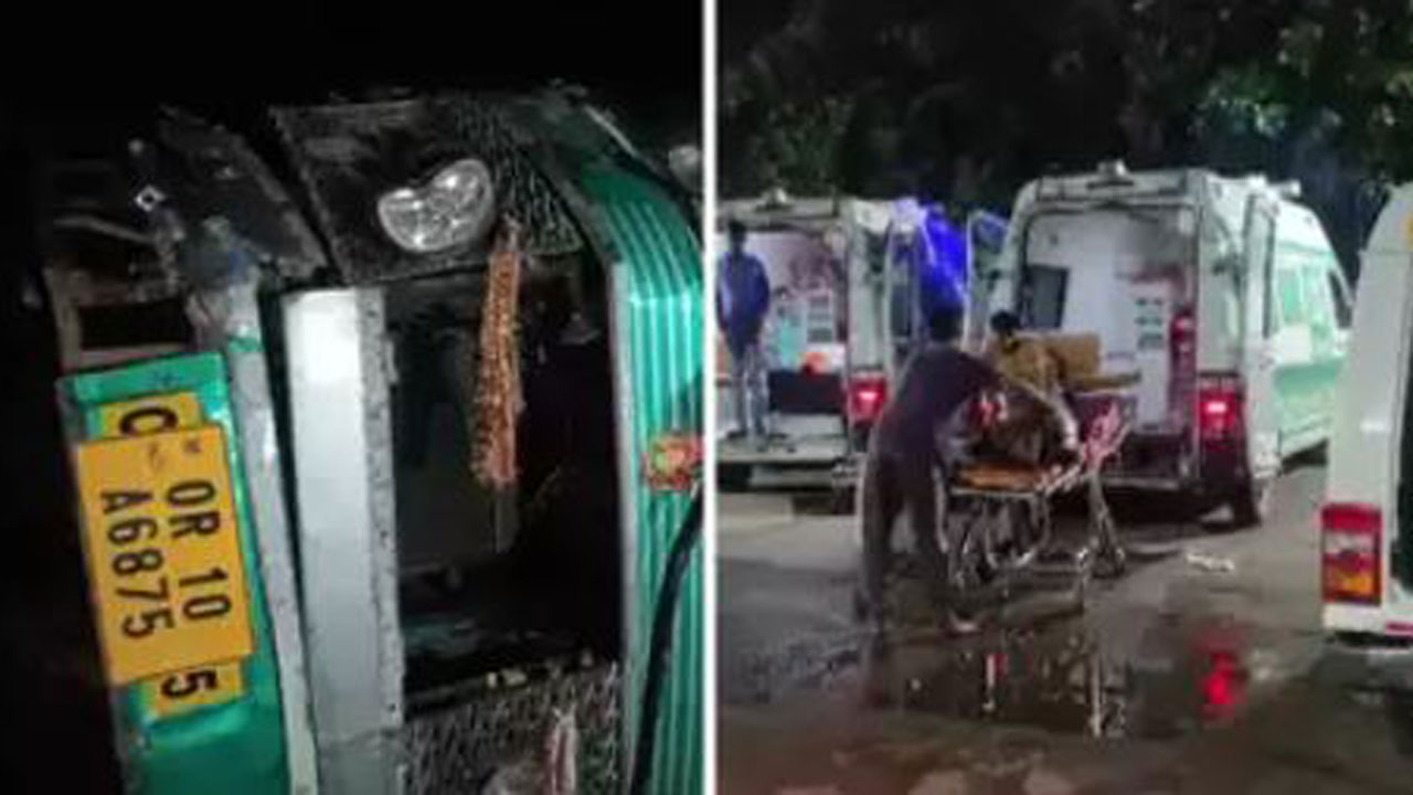 ভারতে উড়িষ্যা রাজ্যে সড়ক দুর্ঘটনা। ছবি : সংগৃহীত