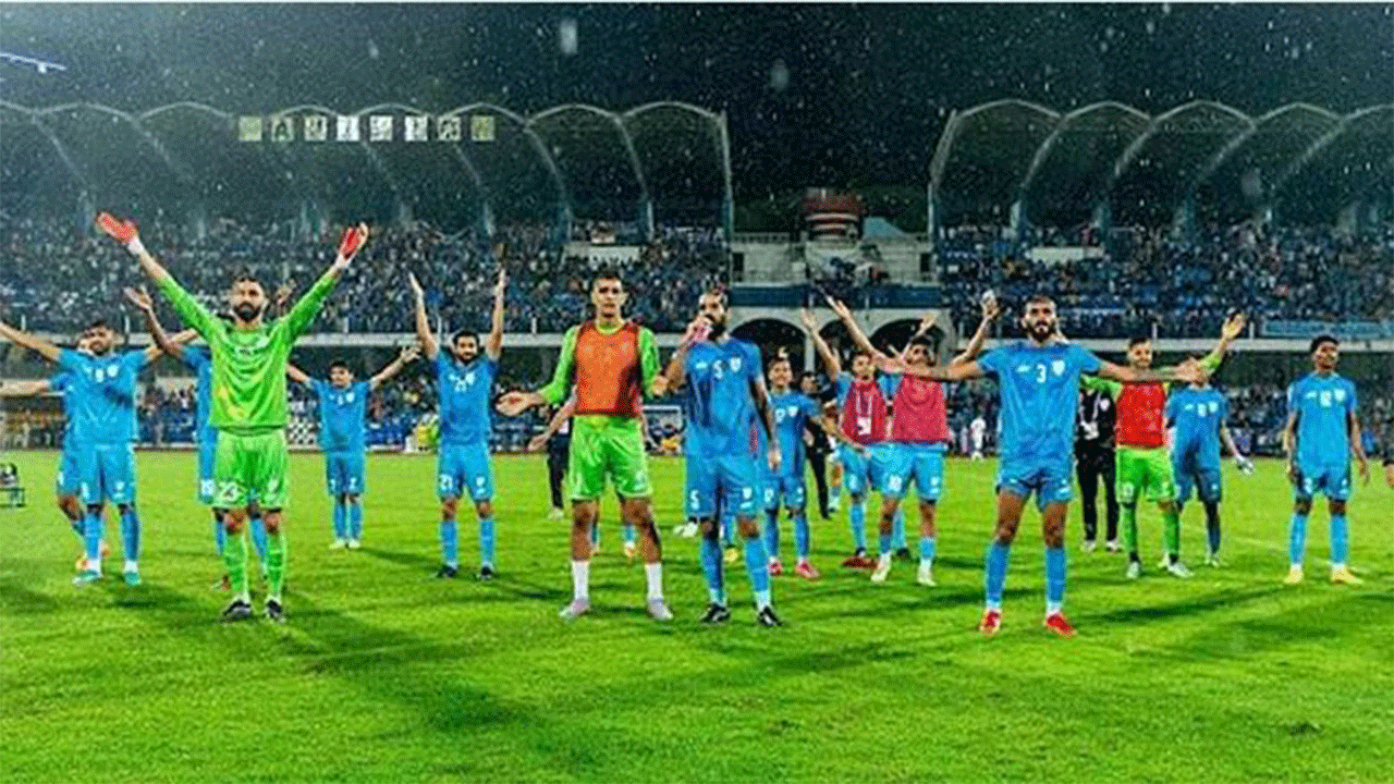 সাফ বঙ্গবন্ধু চ্যাম্পিয়নশিপের ফাইনালে উঠেছে ভারত। ছবি : সংগৃহীত