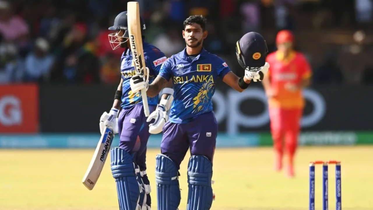 নিশাঙ্কার শতকে বিশ্বকাপ নিশ্চিত করল লঙ্কানরা । ছবি : সংগৃহীত