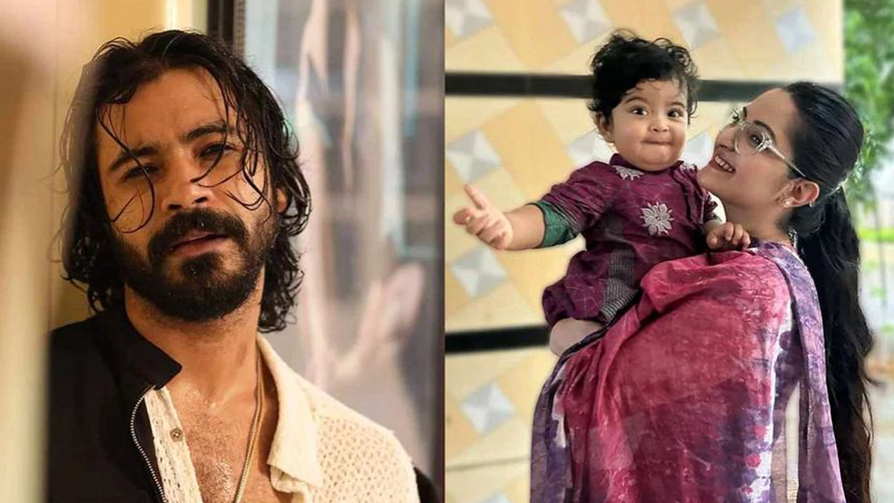 শরিফুল রাজ ও সন্তানের সঙ্গে পরীমণি। ছবি : সংগৃহীত