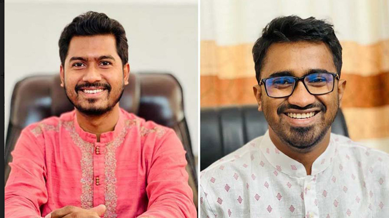 গণঅধিকার পরিষদের সভাপতি নুরুল হক নুর এবং সাধারণ সম্পাদক মুহাম্মদ রাশেদ খান। ছবি : সংগৃহীত