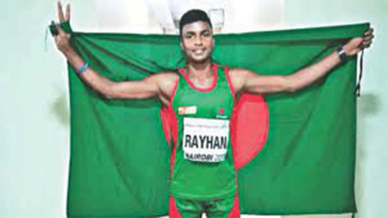 থাইল্যান্ডে ২০০ মিটার ইভেন্টে সেমিফাইনাল নিশ্চিত করেন জহির রায়হান। ছবি : সংগৃহীত