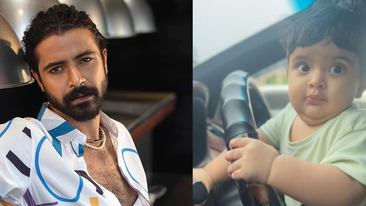 অভিনেতা শরিফুল রাজ ও তার সন্তান রাজ্য। ছবি : সংগৃহীত