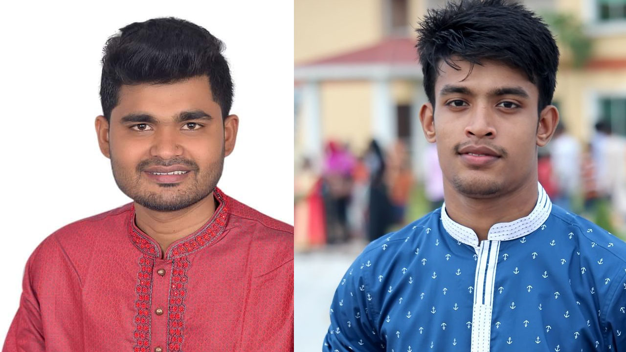 ঢাকা আলিয়া ছাত্রলীগের সভাপতি মুরাদ ও সম্পাদক রাকিবুল।
