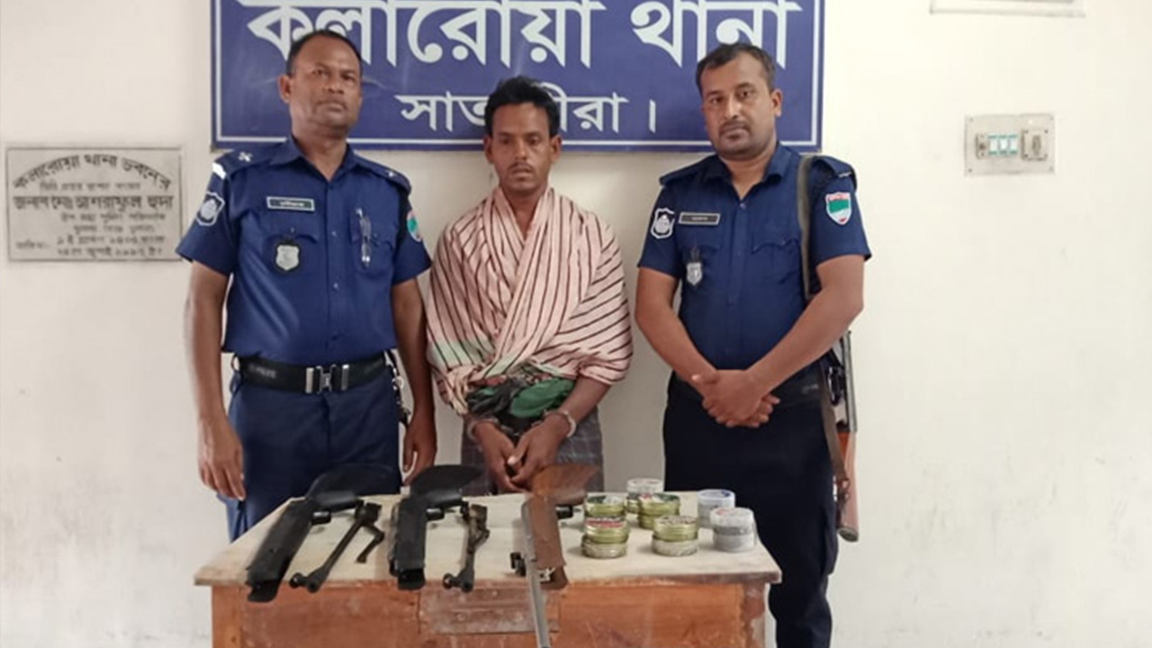 গ্রেপ্তারকৃত আসামি নাম মো. ইব্রাহিম হোসেন। ছবি : কালবেলা