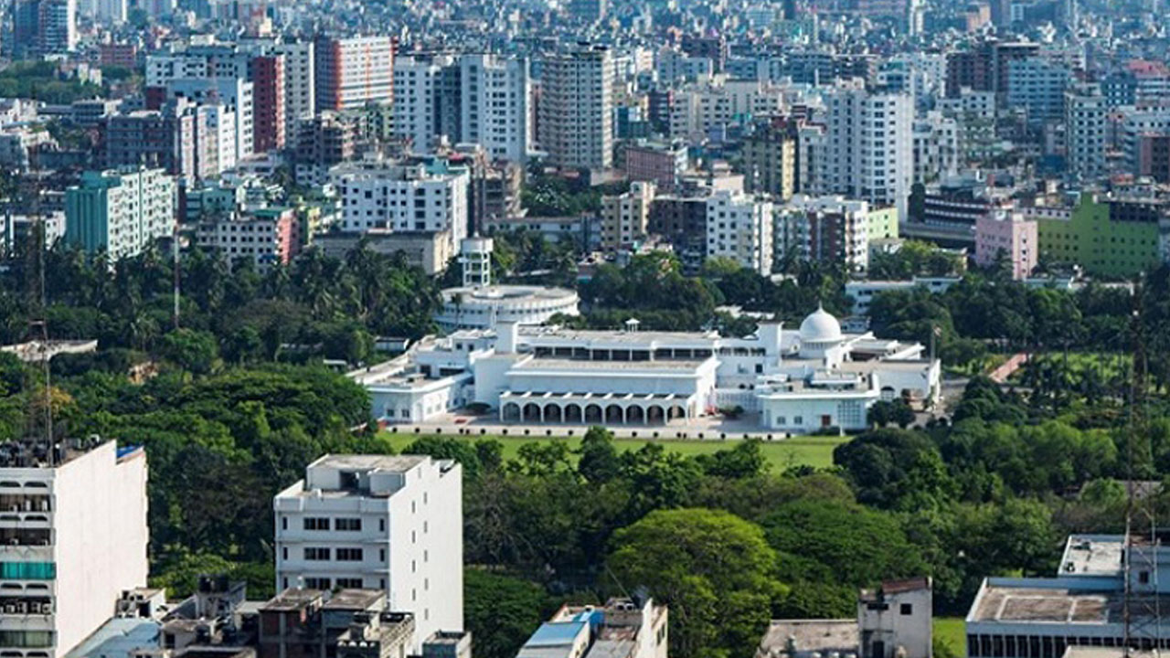 ঢাকা শহর। পুরোনো ছবি