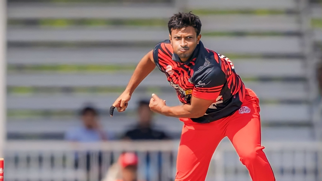 অলরাউন্ড নৈপুণ্যে মন্ট্রিয়েল টাইগার্সকে জিতিয়েছেন সাকিব। ছবি: সংগৃহীত