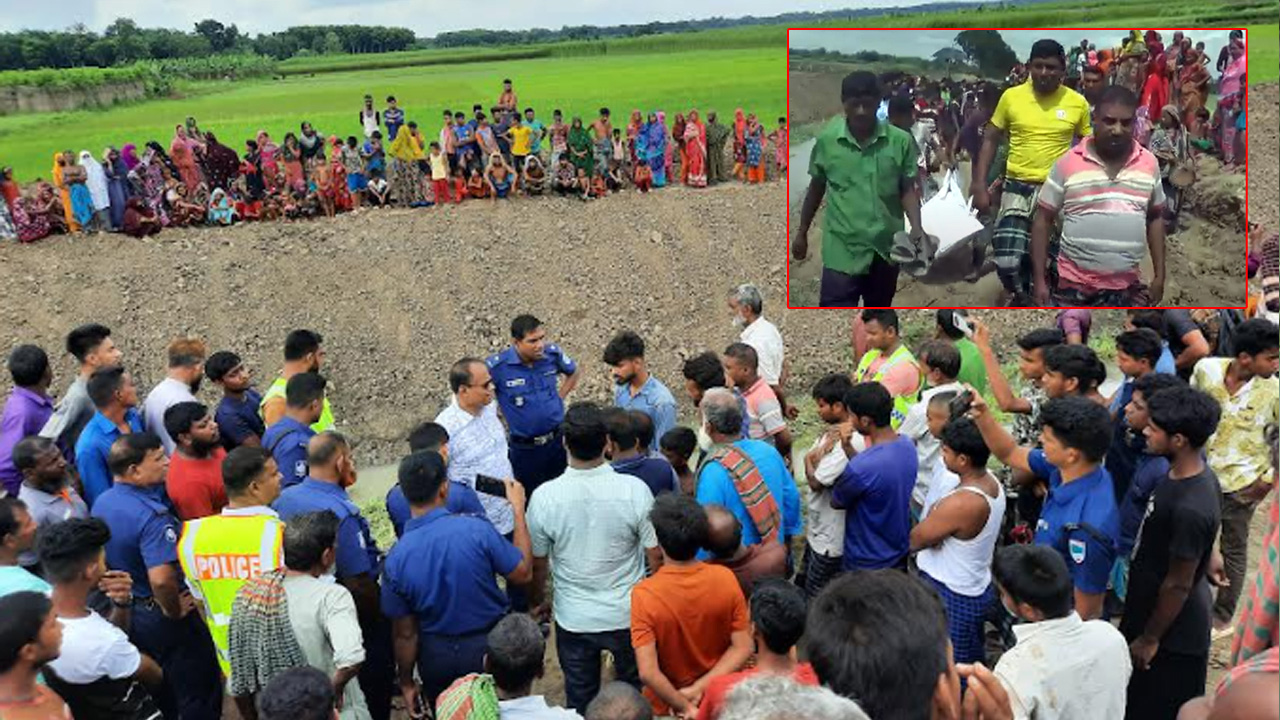 কৃষকের মরদেহ উদ্ধার করে নিয়ে যাচ্ছে পুলিশ। ছবি : কালবেলা