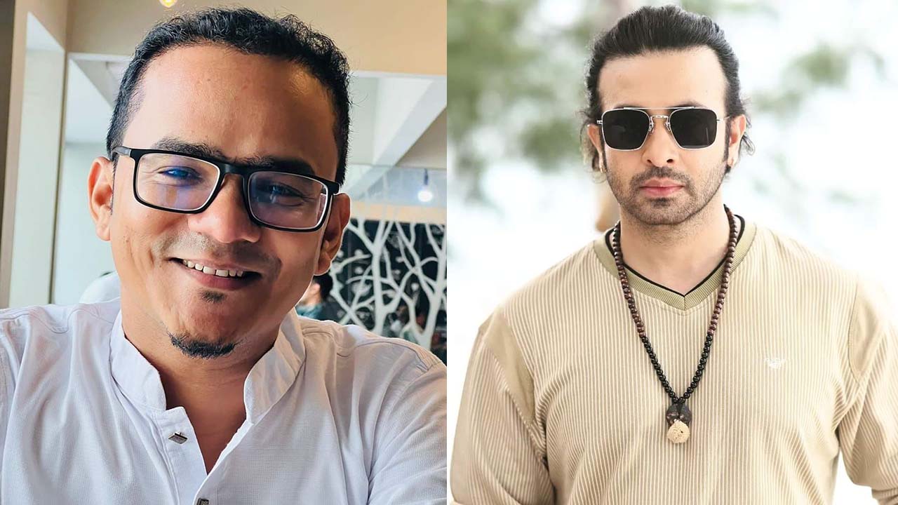 নির্মাতা অনন্য মামুন ও চিত্রনায়ক শাকিব খান। ছবি : সংগৃহীত