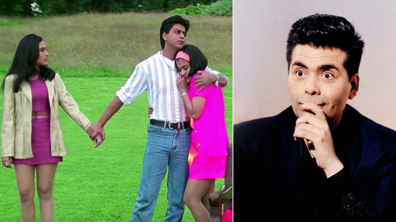 ‘কুছ কুছ হোতা হ্যায়’ সিনেমার একটি দৃশ্য এবং করণ জোহর। ছবি : সংগৃহীত