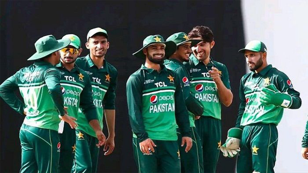 ভারতের উইকেট শিকারের পর পাকিস্তান দলের উল্লাস। ছবি : সংগৃহীত