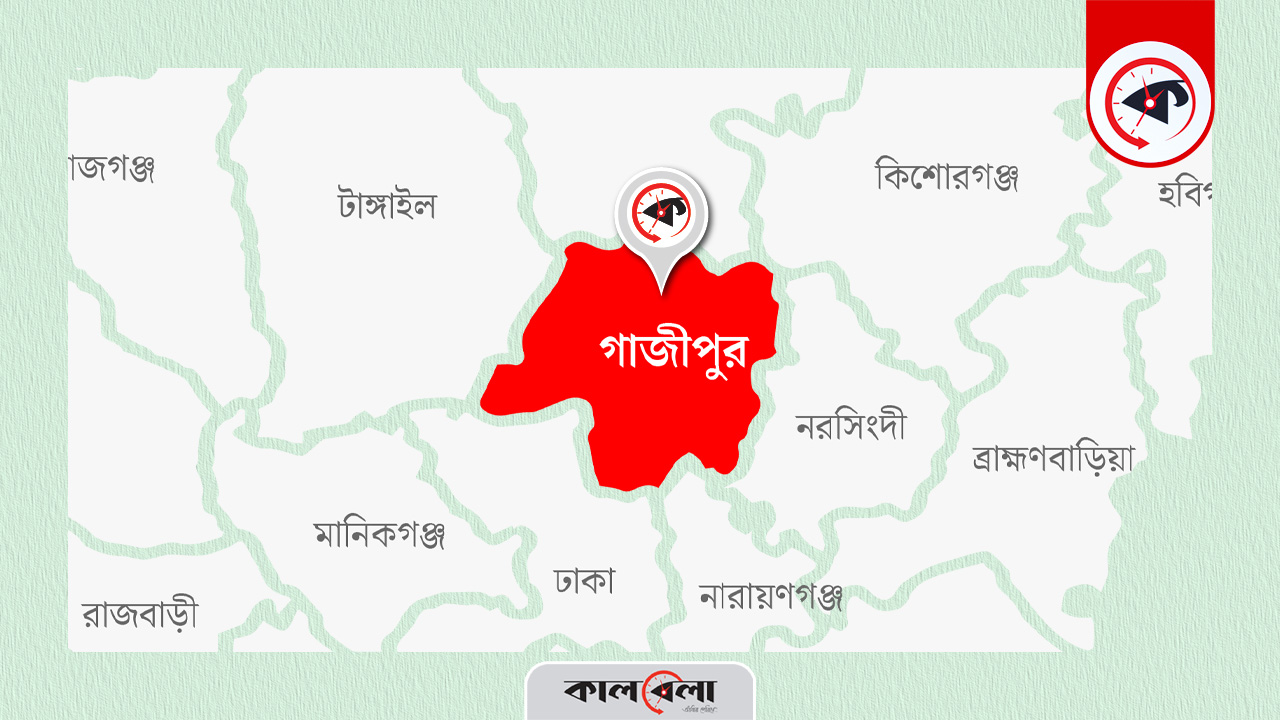 গাজীপুরের ম্যাপ।