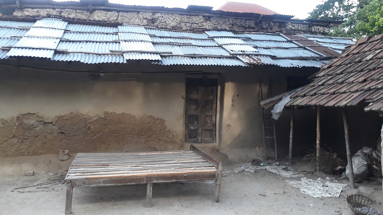 মুক্তি রানী শীলের বাড়ি। ছবি : কালবেলা