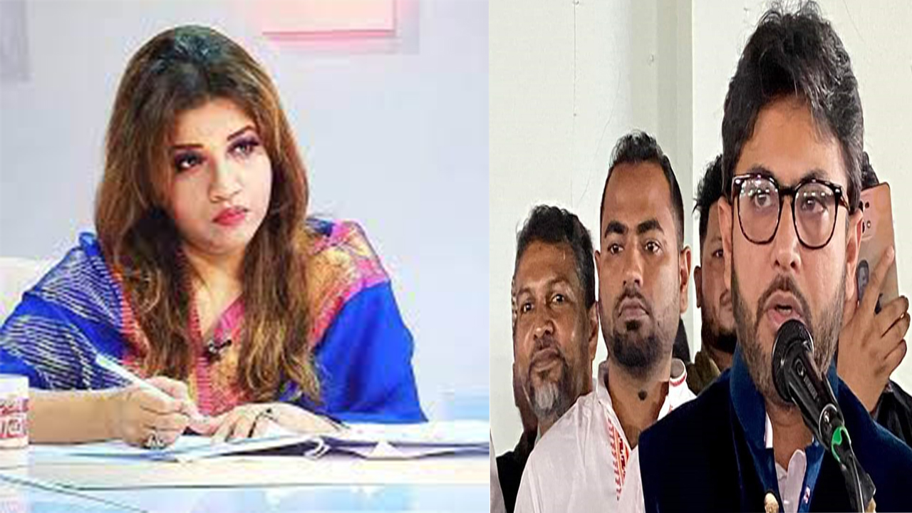 বিএনপির শামা ওবায়েদ ও আওয়ামী যুবলীগের নিক্সন চৌধুরী। ছবি : সংগৃহীত