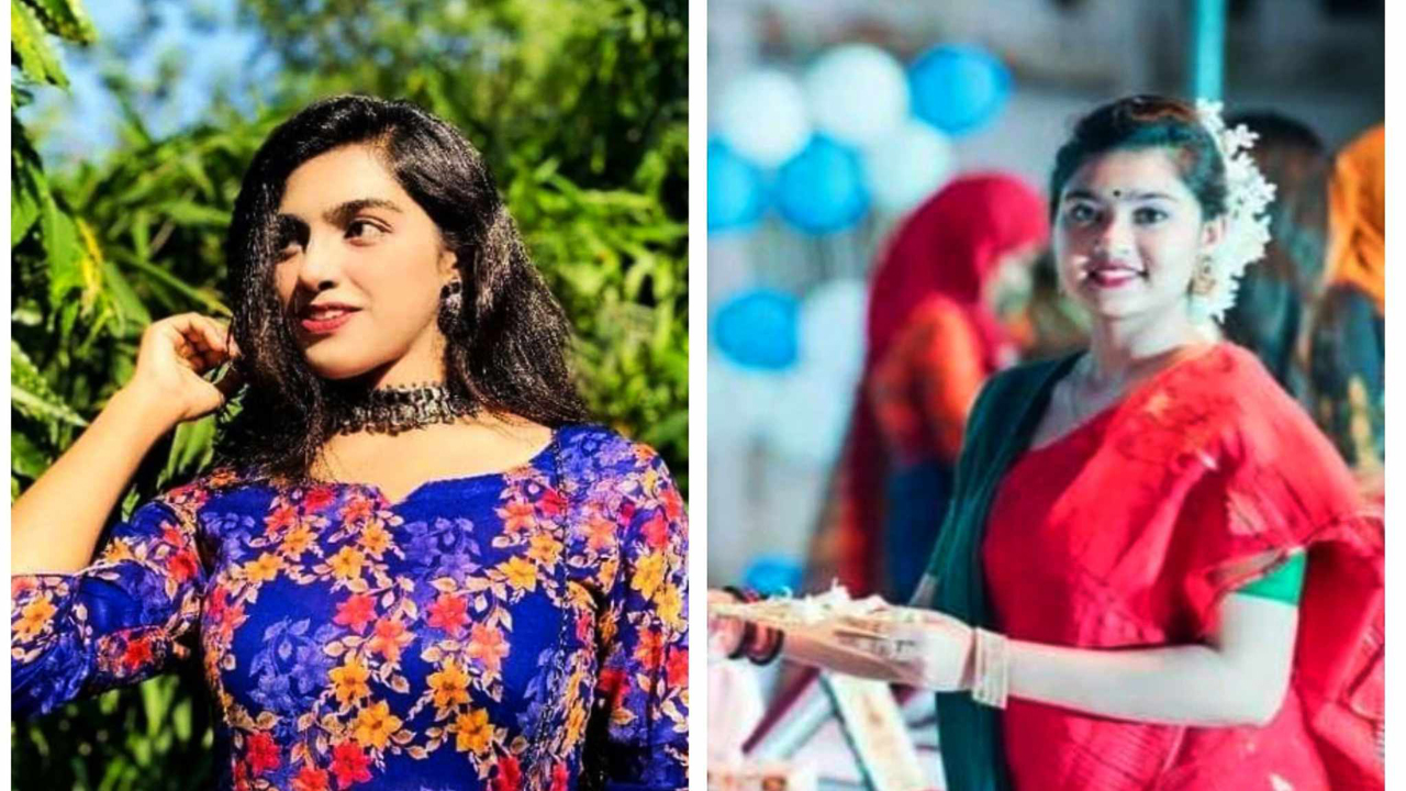 নিহত শিক্ষার্থী অনন্যা হিয়া (বামে) ও তাসপিয়া জাহান রিতু (ডানে)।