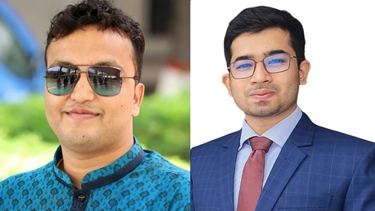 সভাপতি মো. সাদ্দাম হোসেন এবং সাধারণ সম্পাদক জাহিদ আল আসাদ। ছবি : সংগৃহীত