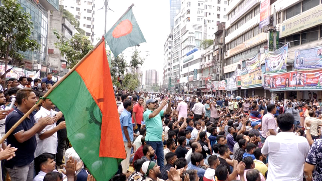 বিএনপির জনসমাবেশ। পুরোনো ছবি