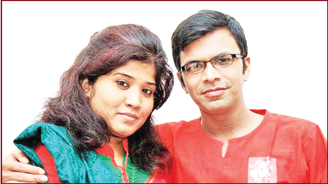 সাংবাদিক দম্পতি মেহেরুন রুনি ও সাগর সরোয়ার। ছবি : সংগৃহীত