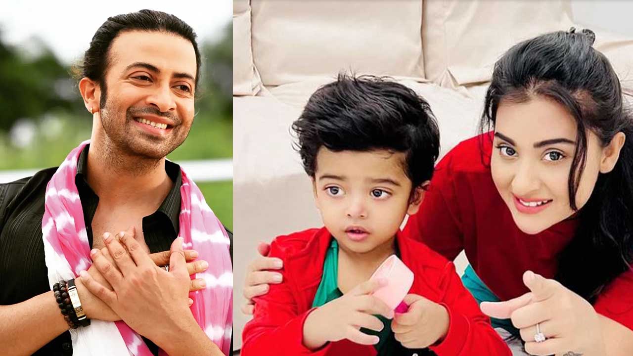 শাকিব খান, বুবলীর সঙ্গে শেহজাদ। ছবি : সংগৃহীত