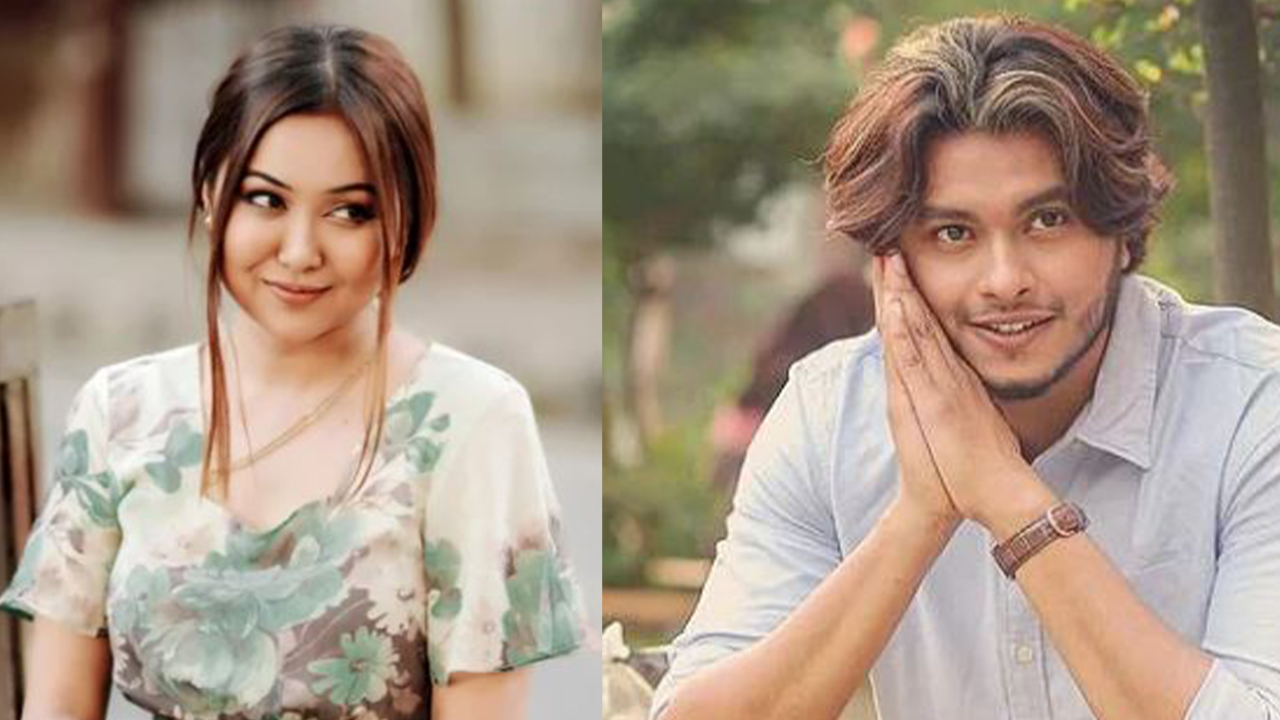 অভিনেত্রী চমক ও অভিনেতা আরশ। ছবি : সংগৃহীত