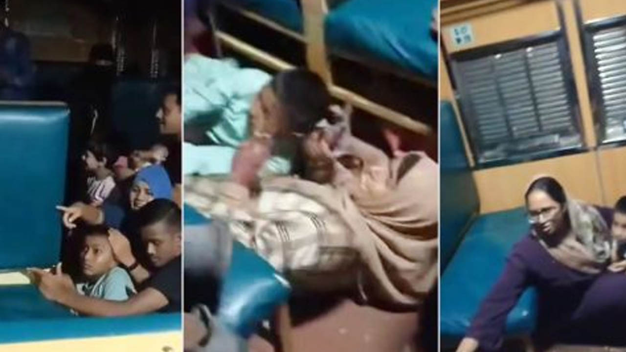 ঢাকাগামী কর্ণফুলী এক্সপ্রেস ট্রেনে ছিনতাই ও হামলা। ছবি : সংগৃহীত