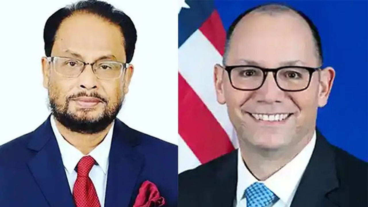 জি এম কাদের (বামে) ও পিটার হাস (ডানে)। ছবি: সংগৃহীত