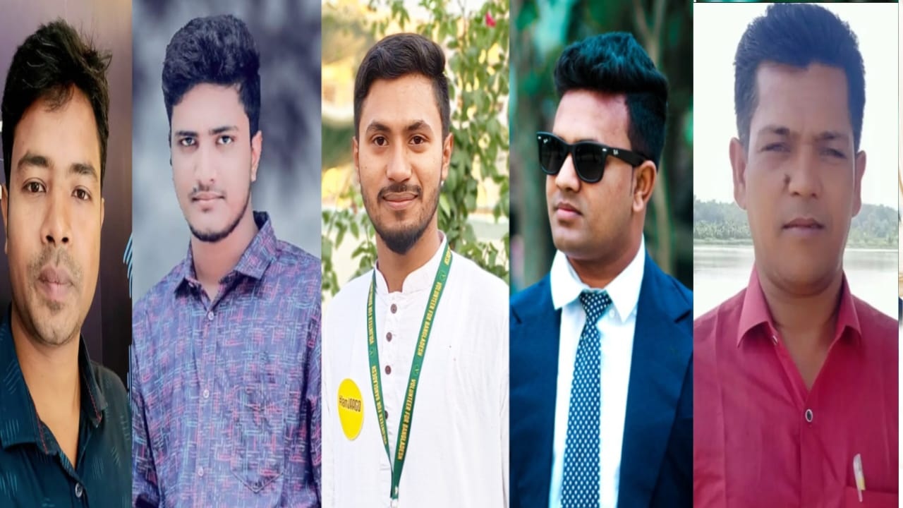 মামলার বিবাদী ৫ সাংবাদিক। ছবি : সংগৃহীত