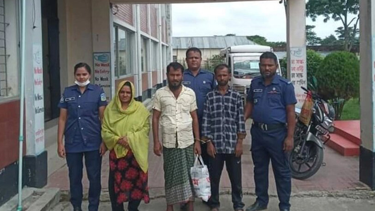 আটক সাজাপ্রাপ্ত পলাতক আসামি জসিম। ছবি : কালবেলা