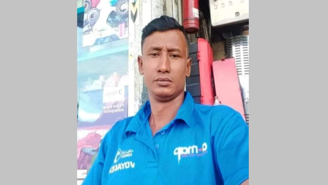 আবুধাবিতে অগ্নিদগ্ধ বাংলাদেশি শ্রমিক মো. ইউসুফ হোসেন। ছবি : সংগৃহীত