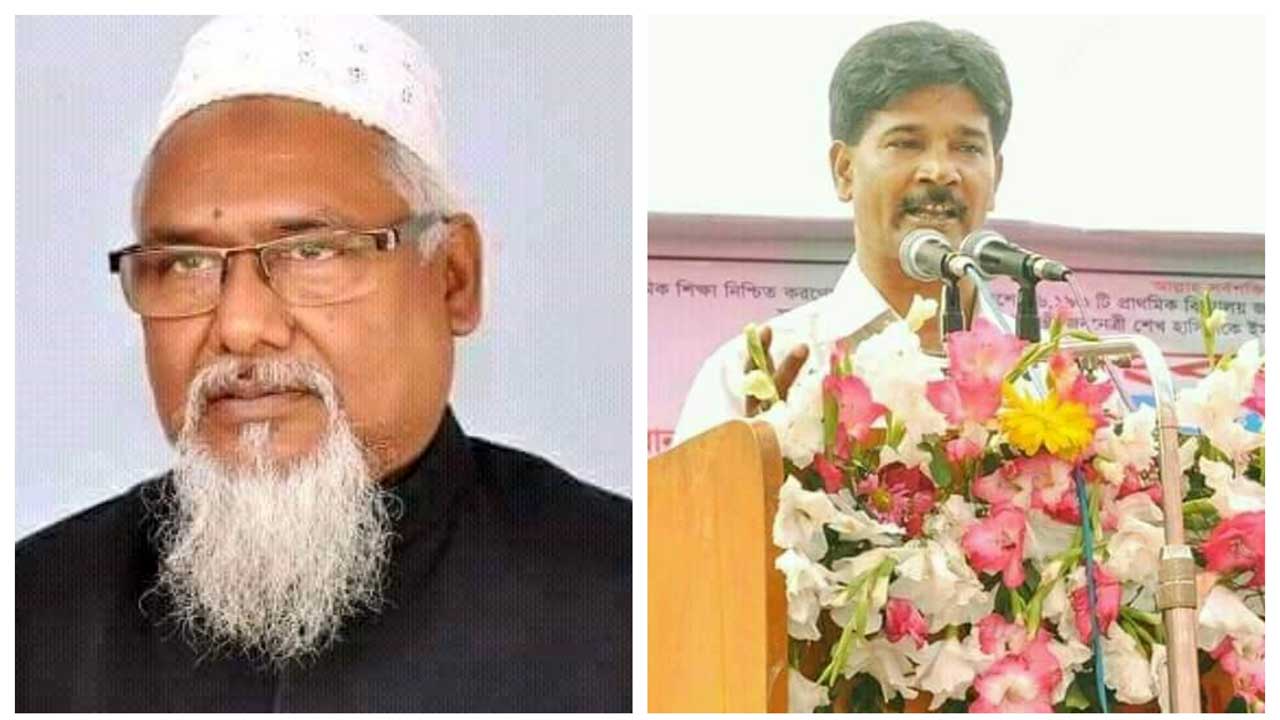 ধর্ম প্রতিমন্ত্রী ফরিদুল হক খান দুলাল এবং ইসলামপুর পৌর মেয়র আব্দুল কাদের শেখ। ছবি : সংগৃহীত