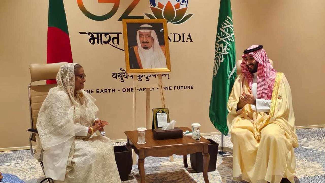 নয়াদিল্লিতে সৌদি যুবরাজ ও প্রধানমন্ত্রীর দ্বিপক্ষীয় বৈঠক। ছবি : সংগৃহীত