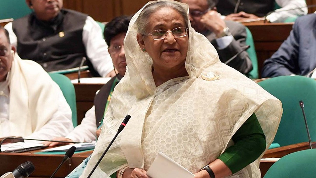 জাতীয় সংসদে প্রধানমন্ত্রী শেখ হাসিনা। পুরোনো ছবি