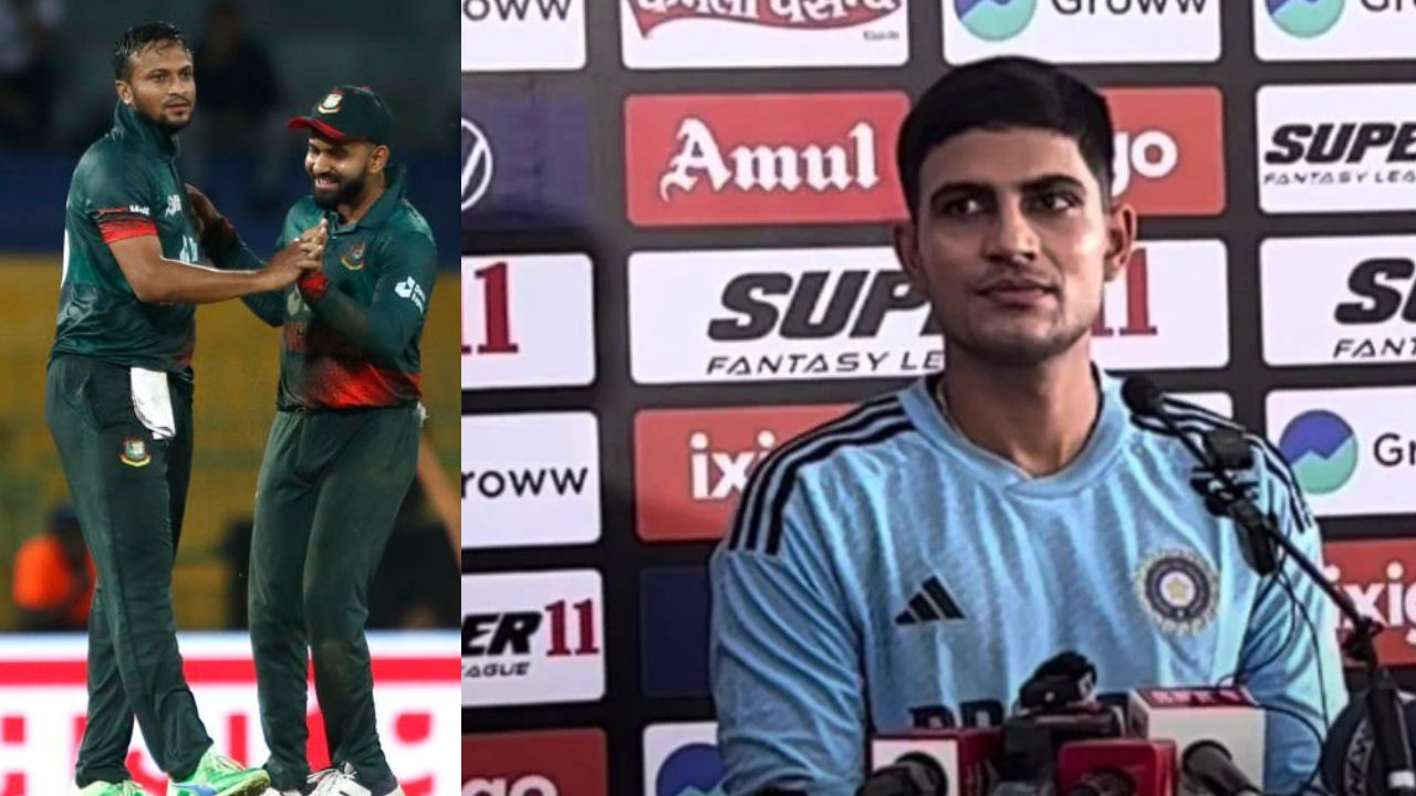 সংবাদ সম্মেলনে সাকিবের প্রশংসা করলেন গিল। ছবি : সংগৃহীত